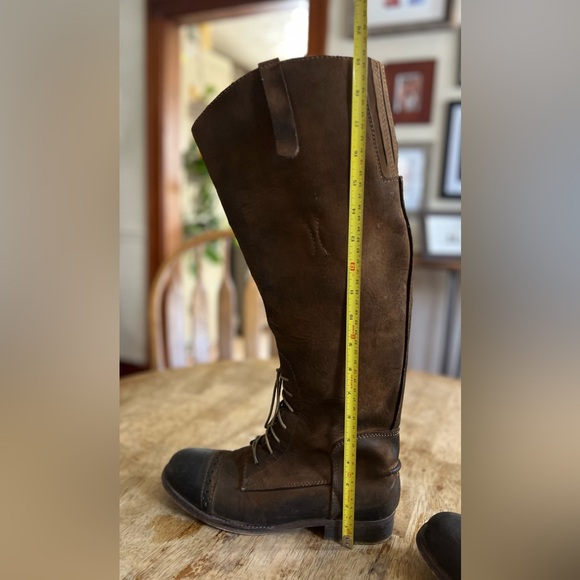 Jeffrey Campbell Ride’m Tall Leather Knee-High Boots Laces - Picture 13 of 15